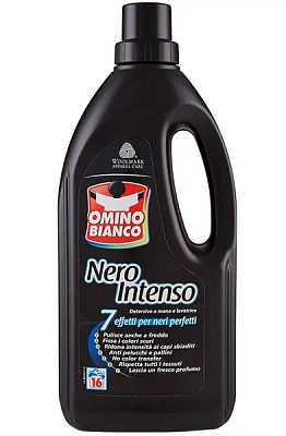 Гель для стирки для машинной стирки Omino Bianco NERO для темных и черных вещей 1 л