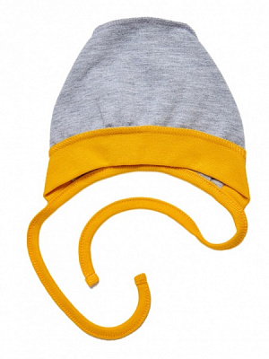 Чепчик дитячий Smil 118645 р.35 сірий меланж 118645