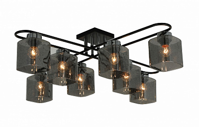 Люстра Sensio Orlean 8x40 Вт E27 черный хром LS-07380/8B-E2740W