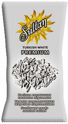 Семена подсолнечника ТМ Sultan жареные белые Премиум120 г