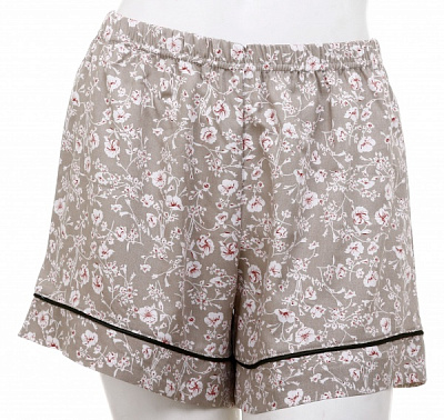 Шорты Trio женские BIZE принт цветы р. L оливковый
