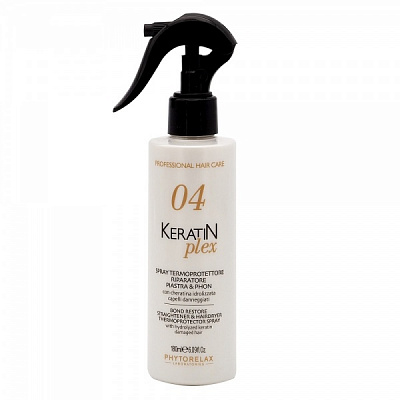 Спрей-термозащита Phytorelax Laboratories Keratin Plex Bond Restore с гидролизированным кератином 180 мл 