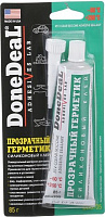 Клей-герметик DoneDeal силиконовый для стекла прозрачный 85 мл 85 г