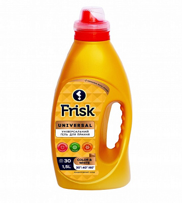 Гель для машинной и ручной стирки Frisk Премиальное качество 1,5 л 