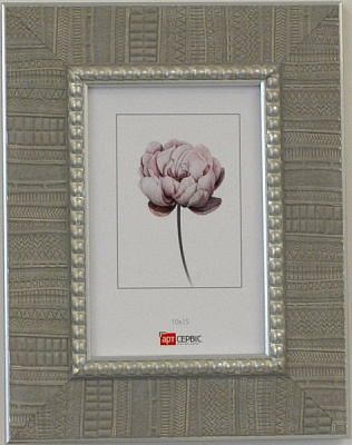 Рамка для фото Арт-Сервіс ЭА-01805 1 фото 10x15 см серый с серебристым 