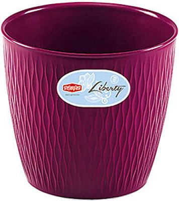 Горшок пластиковый Stefanplast Liberty круглый 4,6л фиолетовый (87204) 