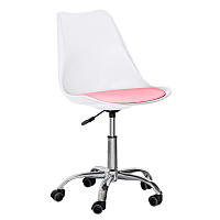 Крісло Evo-kids Capri H-231 W/PN білий/рожевий