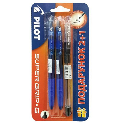 Набір ручок кулькових 2+1 Pilot (BPS-GG) + (BPP-GPL)