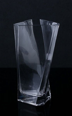 Ваза стеклянная прозрачная 31-108-044 Viola