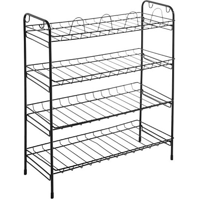 Полка для обуви 580х270х650 мм черная