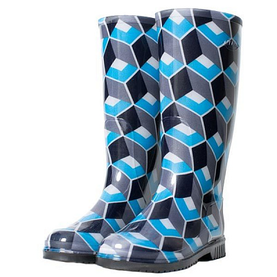 Чоботи гумові 3D сині 38 розмір