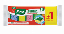 Губка для посуду Fino Піноефект пори 1 шт. + 5 шт.