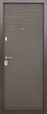 Двері вхідні Abwehr АП1-406 096Л (ВСГ) Kale257/Kale252 венге горизонт білий 2050x960мм ліві