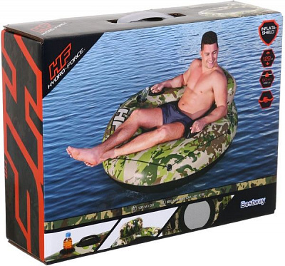 Круг для купания Bestway 135х Camo cruiser зеленый