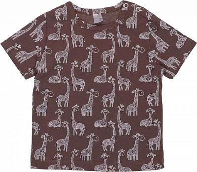 Футболка для хлопчика Татошка р.86 білий із коричневим 0601201кжр