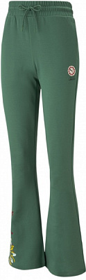 Брюки Puma PUMA X LIBERTY FLARED PANTS DK 53983237 р. M зеленый