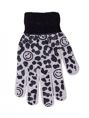 Рукавички YO! (5904921651165) р.18 сірий