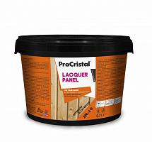 Лак акриловый панельный ИР-10 полуматовый ProCristal полумат бесцветный 0,7 л