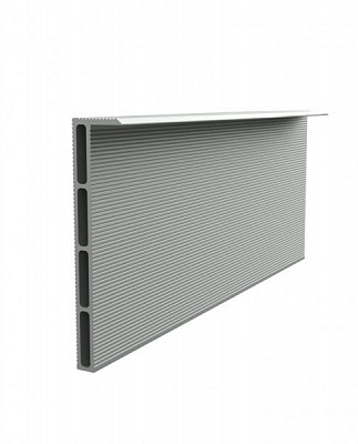 Плинтус скрытого монтажа (основание) алюминиевый анодированный SecretDoors серый 