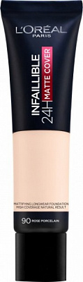 Крем тональный L'Oreal Paris Infaillible с матирующим эффектом 90 rose porcelain 30 мл