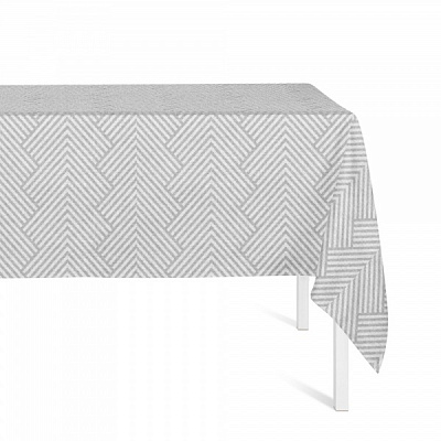 Скатертина Hubble 150x200 см білий із сірим Guy Laroche Paris