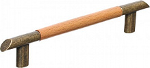 Меблева ручка з дерев`яною обробкою бронзовий/дуб Nomet C-024.D1-G4