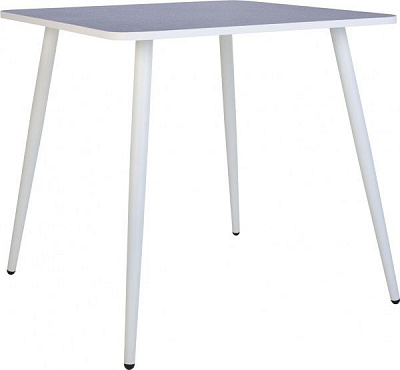 Стіл обідній Nowy Styl MODERN LITE WHITE (18) 800х800 сірий шифер/білий