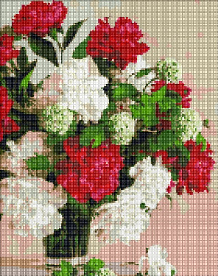 Алмазна мозаїка Півонії ©Ira Volkova 40х50 см Ідейка