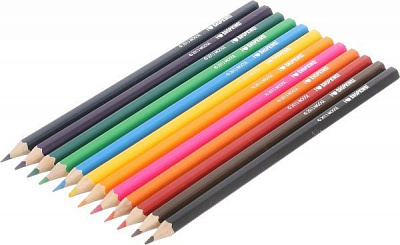Олівці кольорові 12 шт Перо