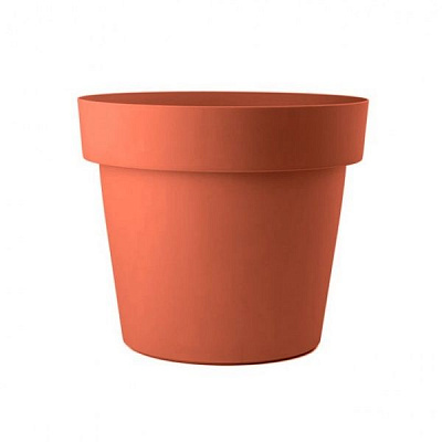 Горщик пластиковий Мелроуз 35 см круглий 18л теракот