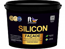 Краска силиконовая FT Professional SILICON глубокий мат белый 3л 