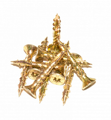 Шуруп конструкционный 6x40 мм желтый цинк