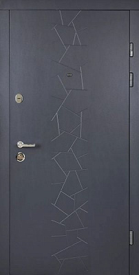 Дверь входная Abwehr АМ-459 096Л (V) (АЦС+Б) Avers+Kale НЧ антрацит / белый 2050x960 мм левая