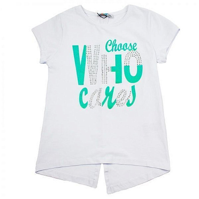Дитяча футболка ALG Choose Who cares 720443 р.152 білий