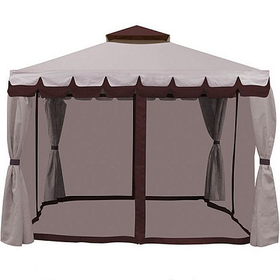 Павильон садовый Indigo 3х3 м DU063 бежевый