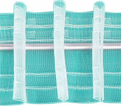 Тесьма Madonna 43147/100 прозрачная равномерная 1:2.5 д/трубы 2 ряда петель Bandex