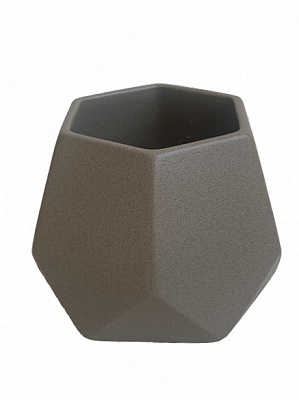 Горшок керамический Ориана-Запорожкерамика №2 крошка капучино фигурный (074-2-006) 