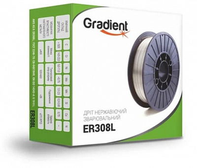 Проволока сварочная нержавеющая Gradient ER308L 0,8 мм 1 кг GWS8801