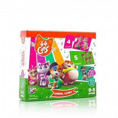 Развивающая игра Vladi Toys 44 Кота. Цифры. Счет VT5202-15
