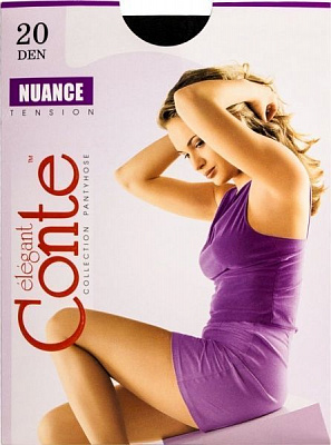 Колготки Conte NUANCE 20 den nero р. 2 черный 