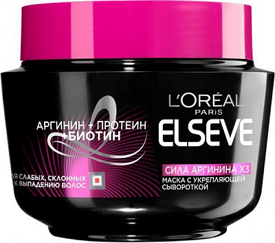 Маска L'Oreal Paris Elseve Сила Аргинина Х3 для слабых склонных к выпадению волос 300 мл