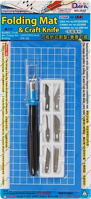 Набір для моделювання 2043 DAFA килимок самовідновлювальний, ніж макетний, 6 змінних лез