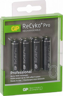 Аккумулятор Gp 85АААНСВE-2GBE4 AAA (R03, 286) 4 шт. 