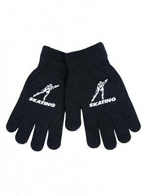 Варежки YO! фигурист р.16 черный 