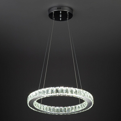 Люстра світлодіодна Strotskis Grasia пульт ДУ 18 Вт хром 90023/1