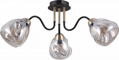 Люстра стельова Victoria Lighting Carat/PL3 3x40 Вт E14 чорний