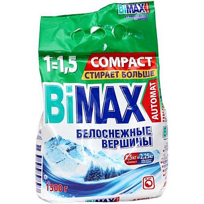 Стиральный порошок BiMax Белоснежные вершины автомат 1.5 кг