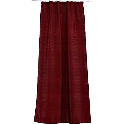 Штора Underprice Jacquard wave бордовая 150х275 см
