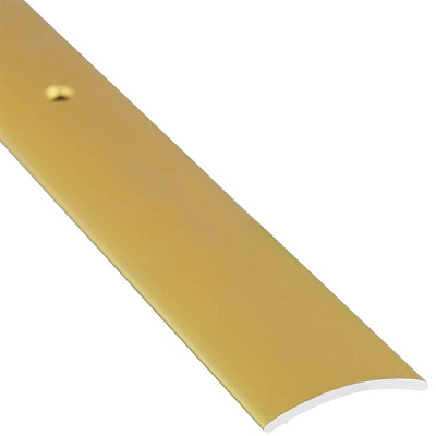 Поріжок алюмінієвий анодований Braz Line з отворами 30x2700 мм золото