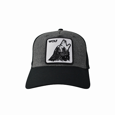 Кепка Cofee з шевроном Вовк чорна/графітова SH4027-3/5 [019] Black